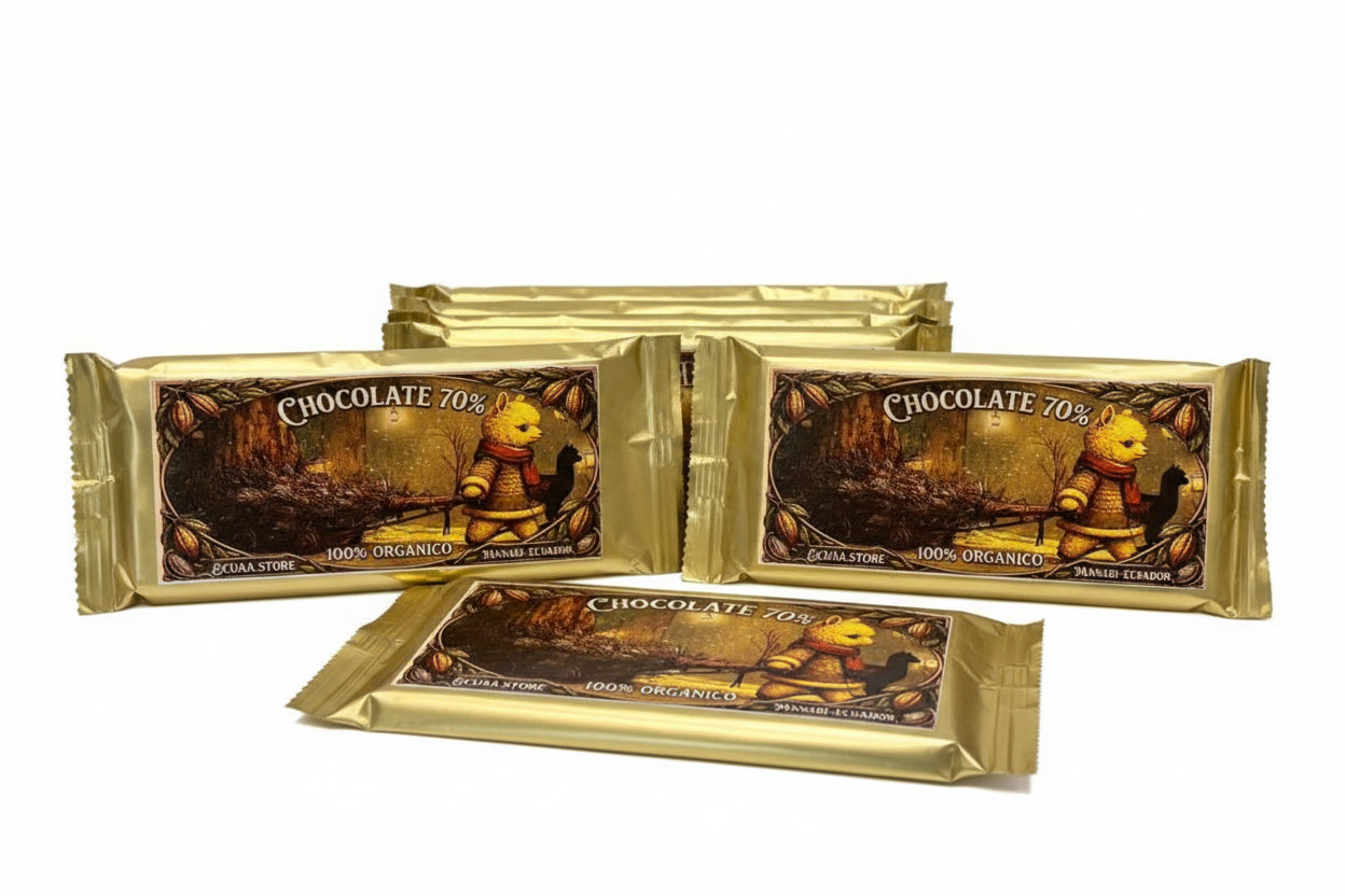 Docena / Box of 12 — 70% Organic Dark Chocolate