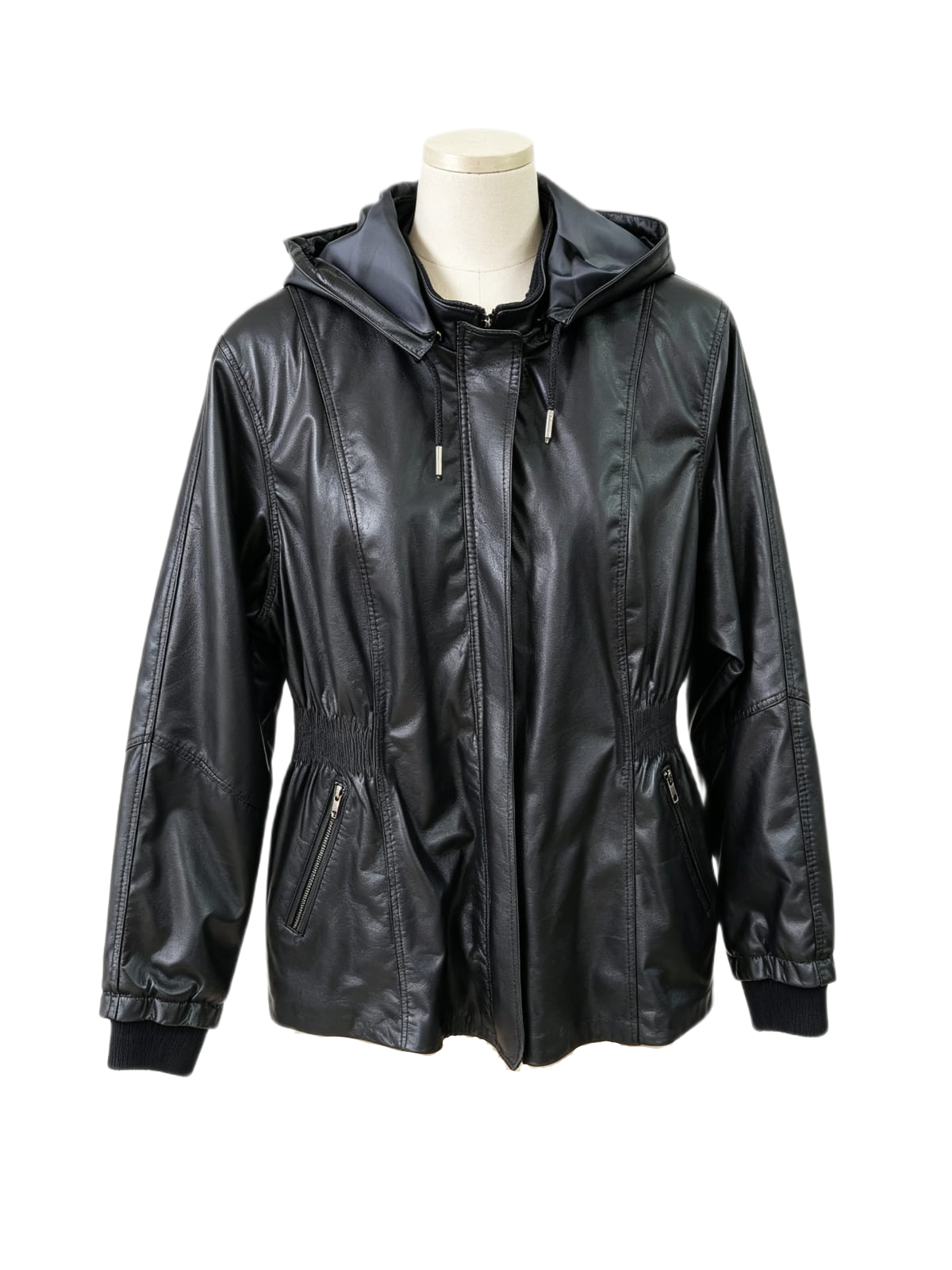 Chaqueta Siena de cuero genuino hecho a mano en Quito, Ecuador - vista 10