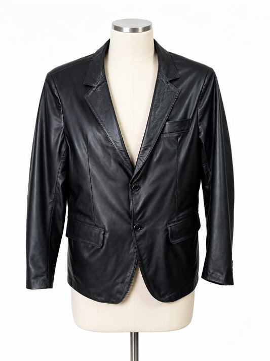 Chaqueta Leva de cuero genuino hecho a mano en Quito, Ecuador - vista 1