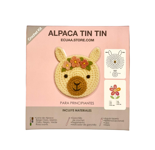 Alpaca crochet kit with yarn