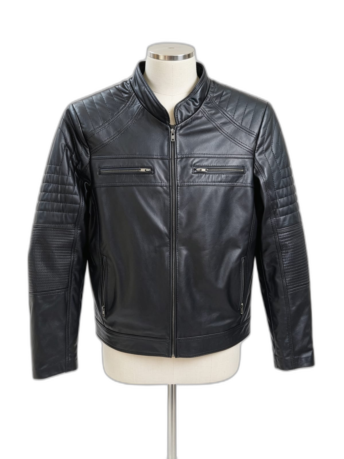 Chaqueta Titan de cuero genuino hecho a mano en Quito, Ecuador - vista 7