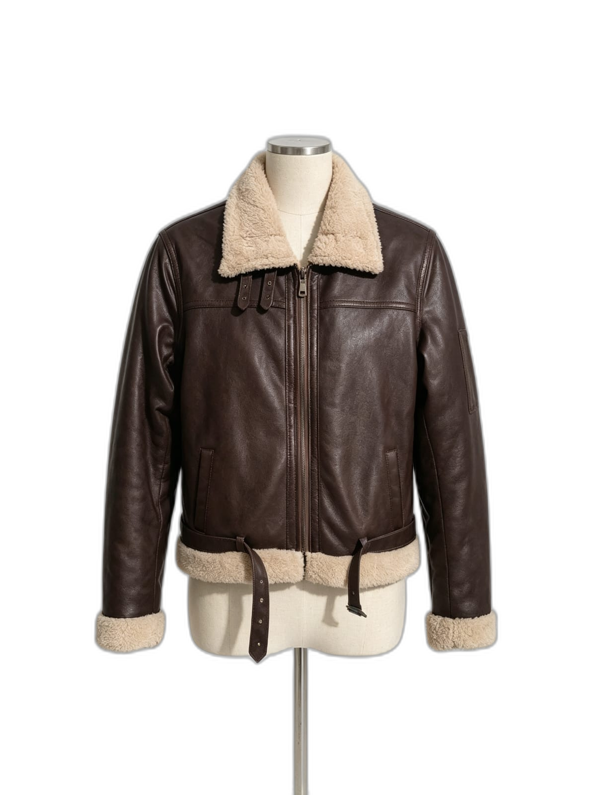 Chaqueta Maverick de cuero genuino hecho a mano en Quito, Ecuador - vista 2