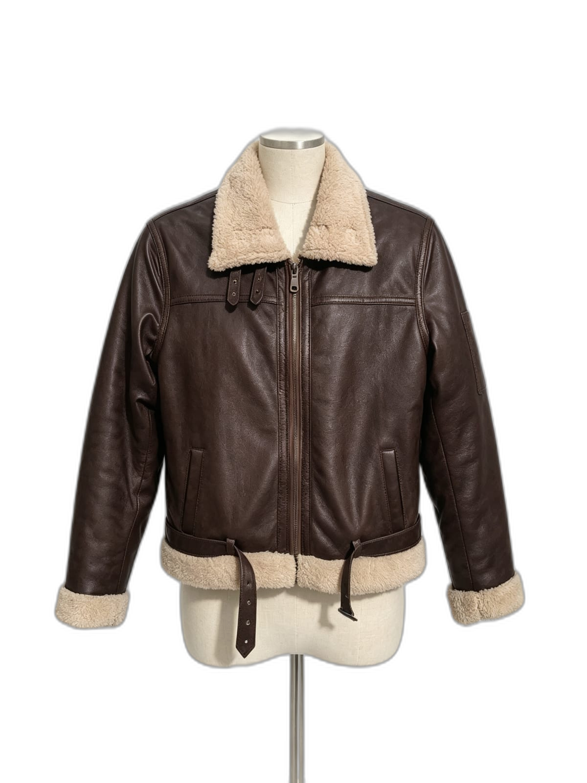 Chaqueta Maverick de cuero genuino hecho a mano en Quito, Ecuador - vista 3