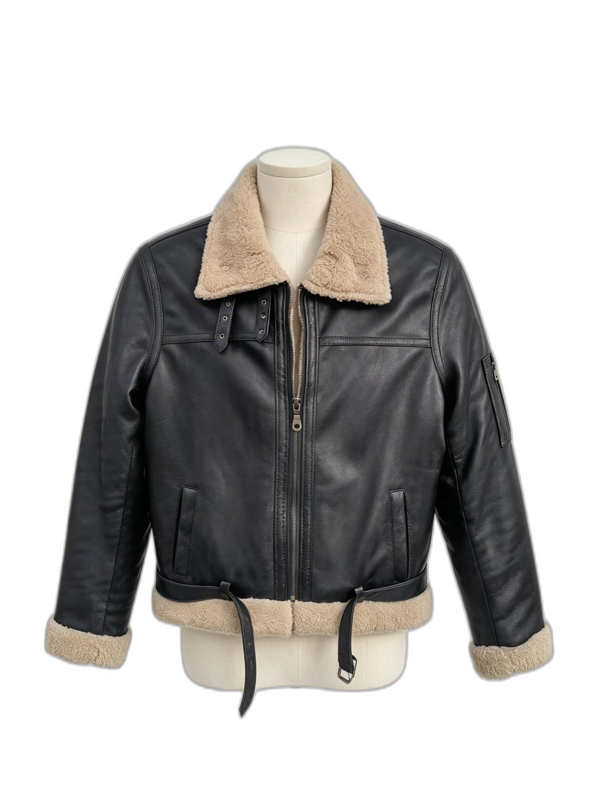 Chaqueta Maverick de cuero genuino hecho a mano en Quito, Ecuador - vista 9
