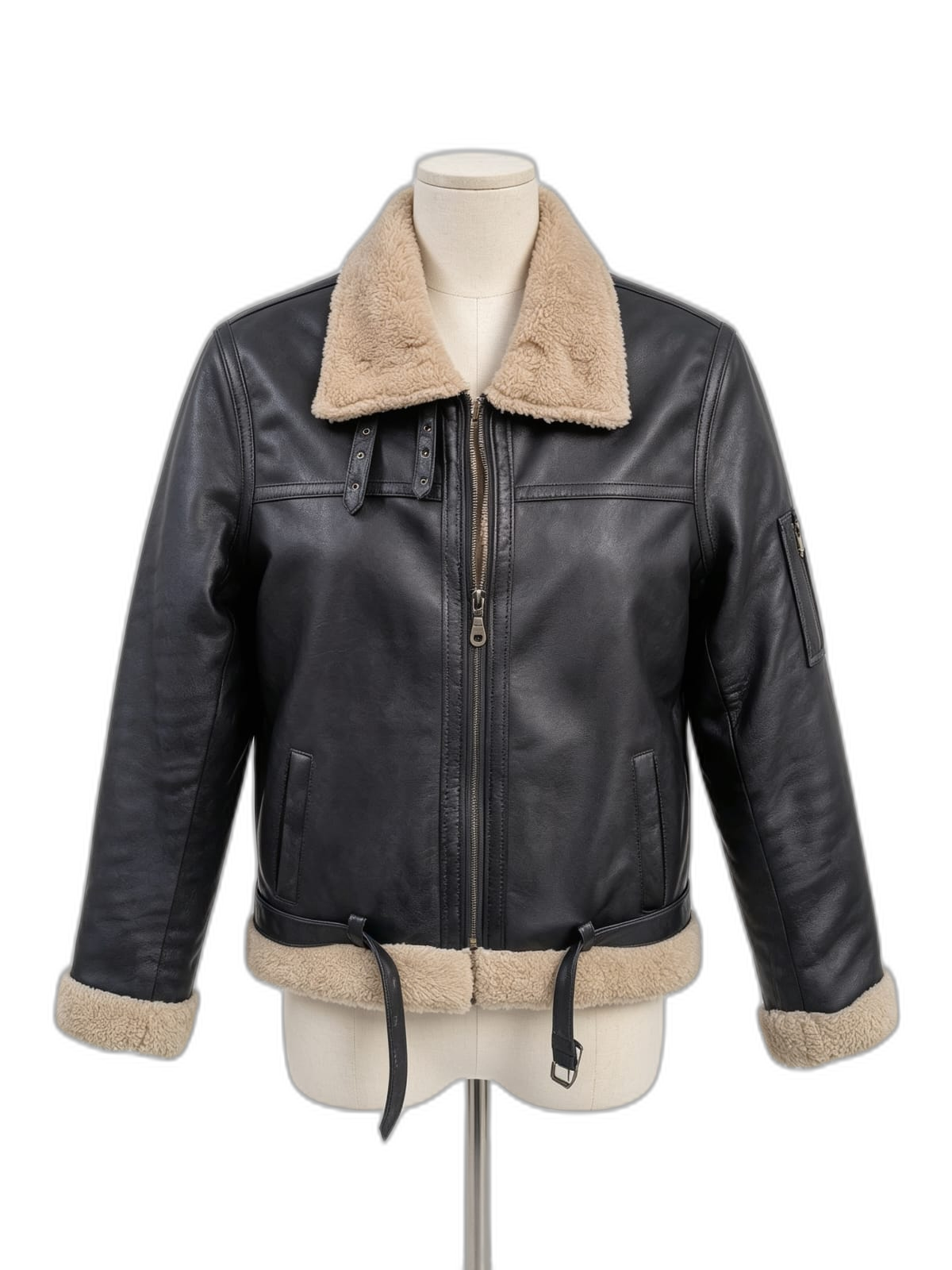 Chaqueta Maverick de cuero genuino hecho a mano en Quito, Ecuador - vista 1