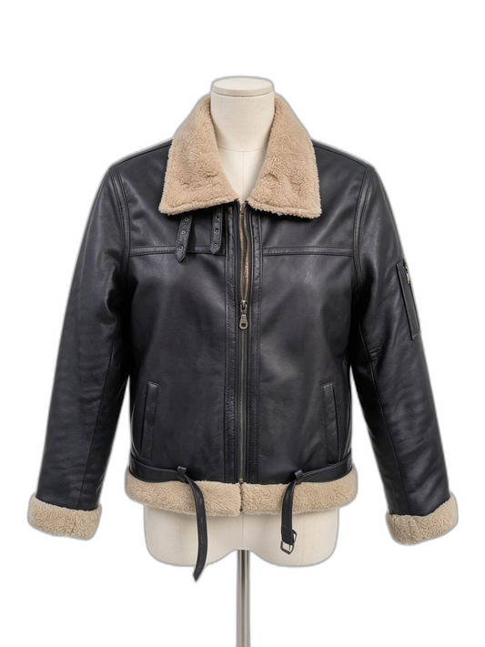 Chaqueta Maverick de cuero genuino hecho a mano en Quito, Ecuador - vista 1