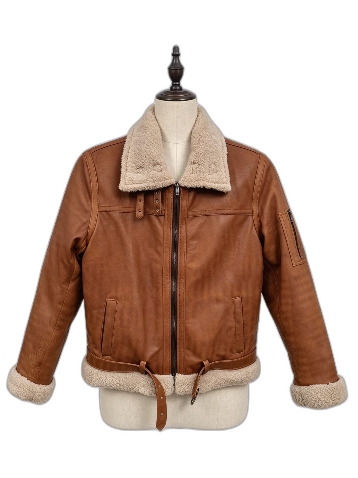 Chaqueta Maverick de cuero genuino hecho a mano en Quito, Ecuador - vista 6