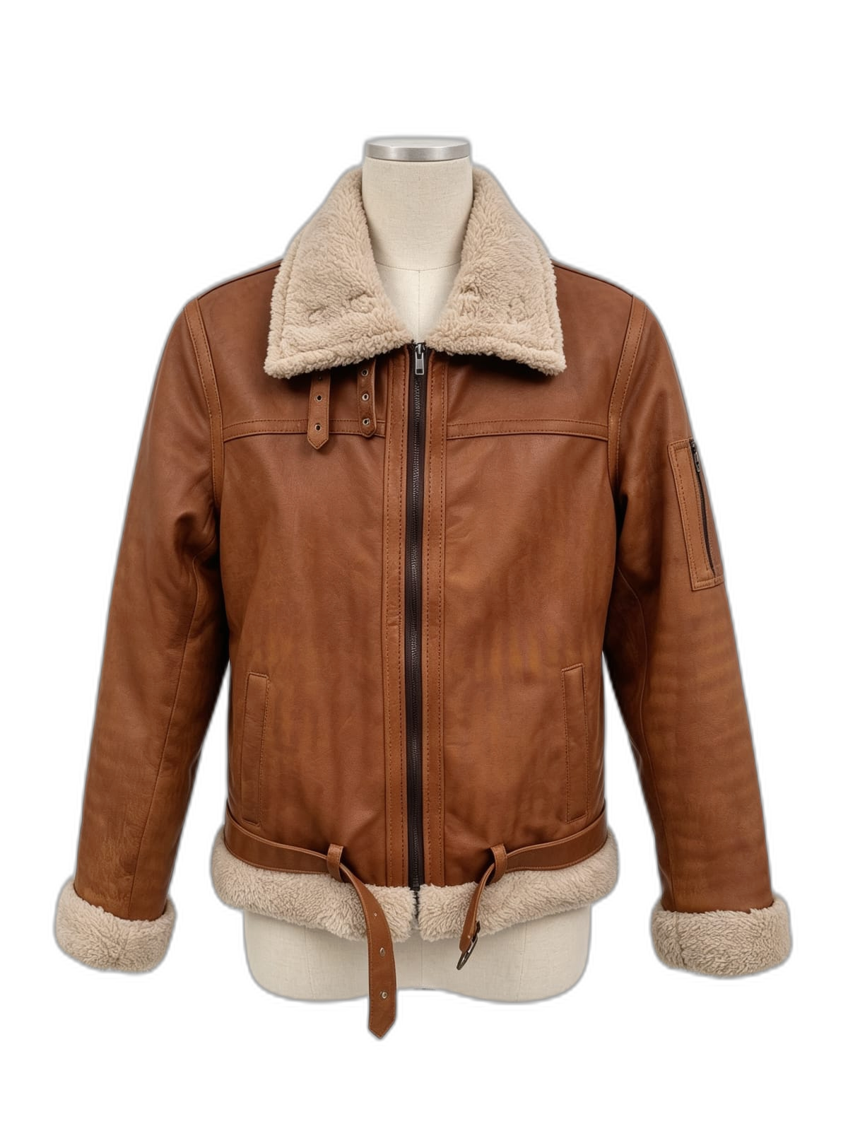 Chaqueta Maverick de cuero genuino hecho a mano en Quito, Ecuador - vista 7