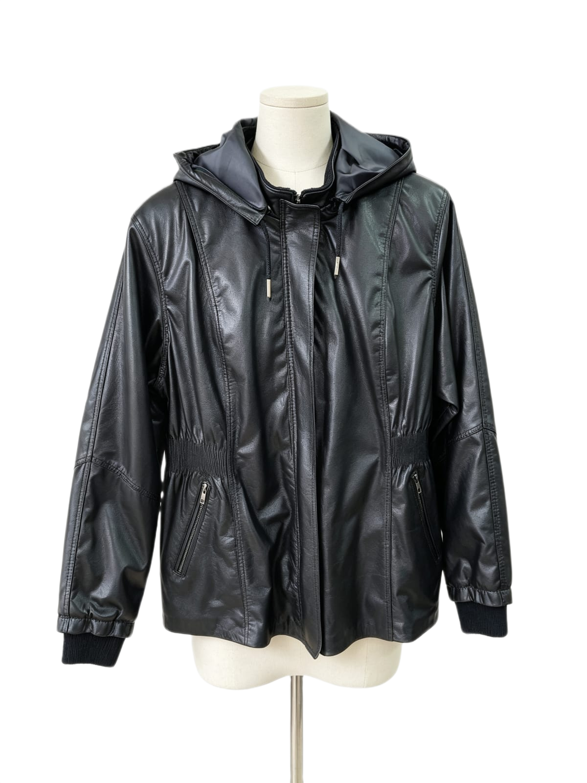 Chaqueta Siena de cuero genuino hecho a mano en Quito, Ecuador - vista 2