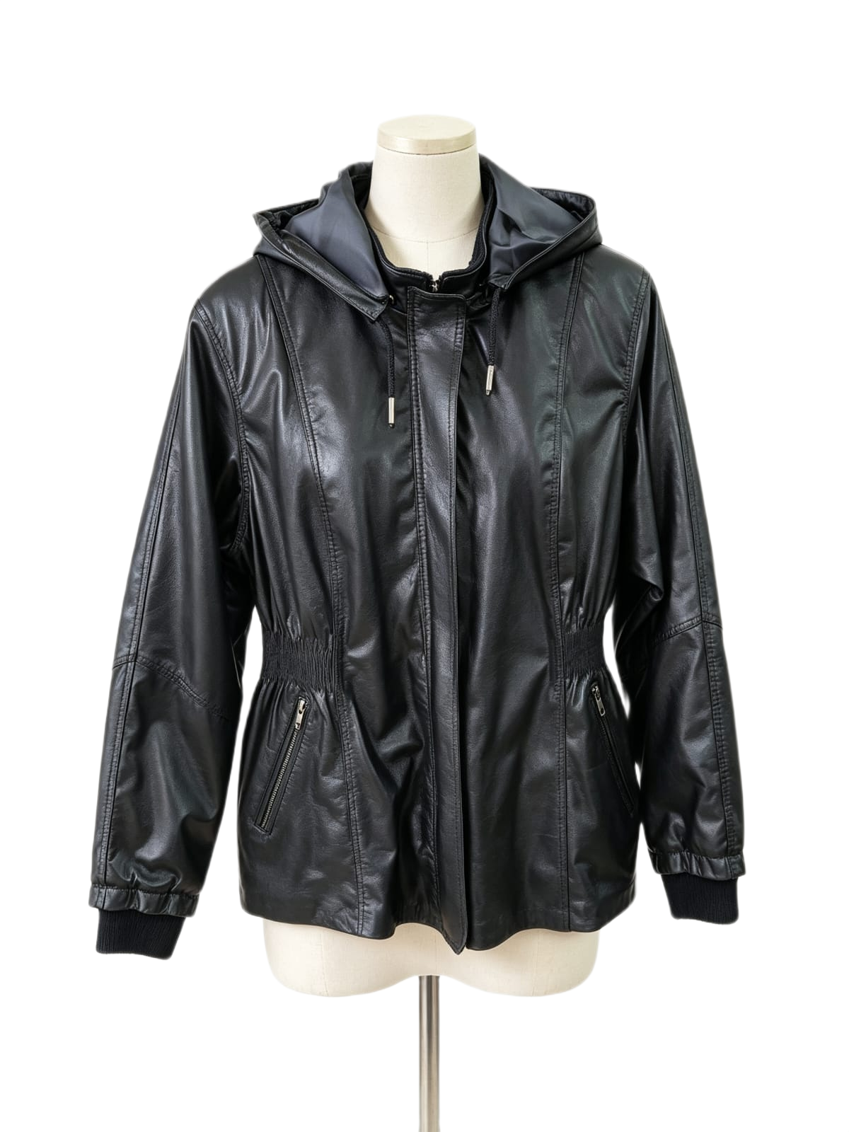 Chaqueta Siena de cuero genuino hecho a mano en Quito, Ecuador - vista 10