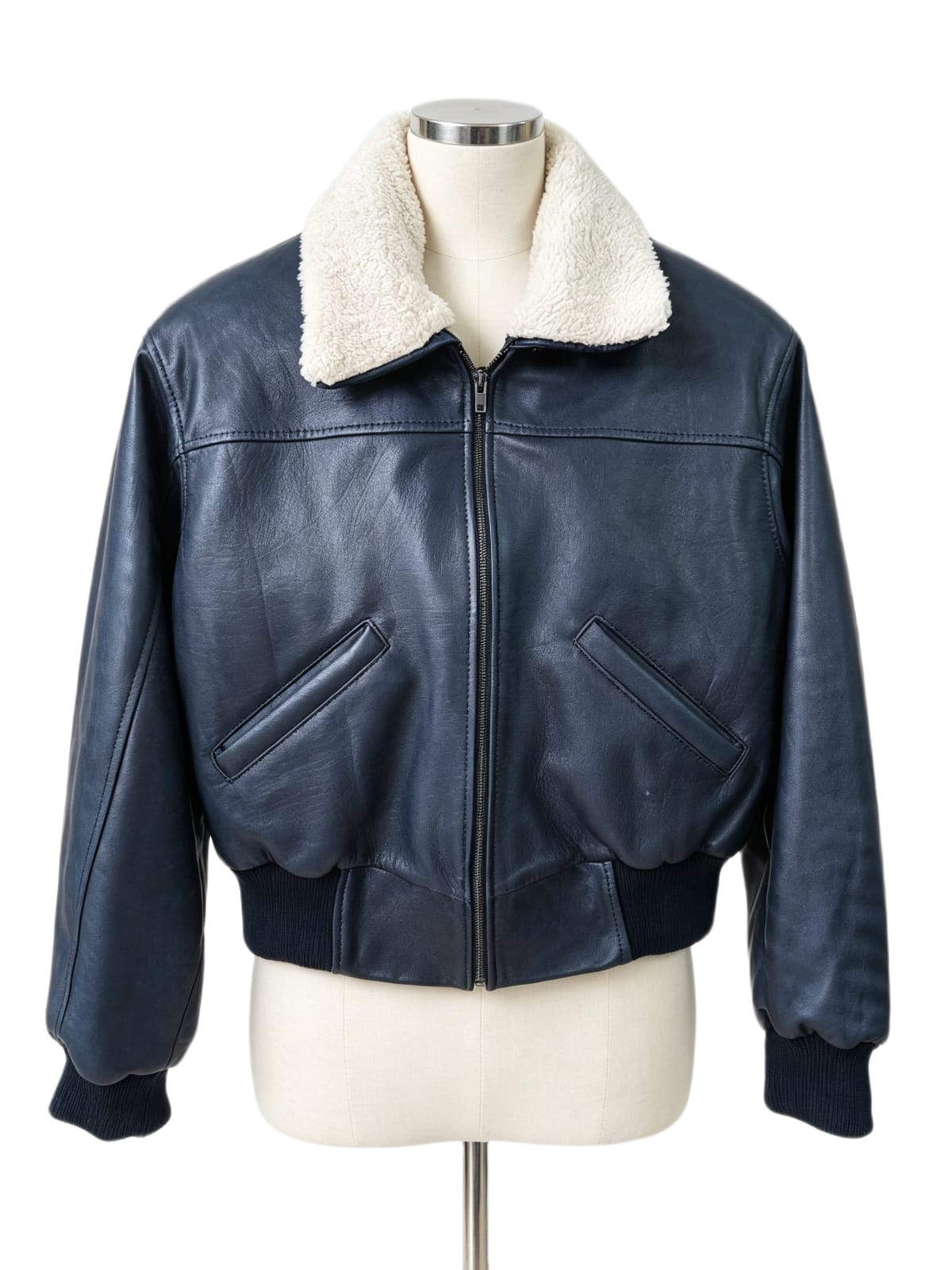 Chaqueta Milán de cuero genuino hecho a mano en Quito, Ecuador - vista 10