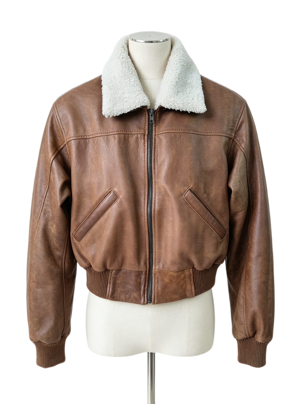 Chaqueta Milán de cuero genuino hecho a mano en Quito, Ecuador - vista 2