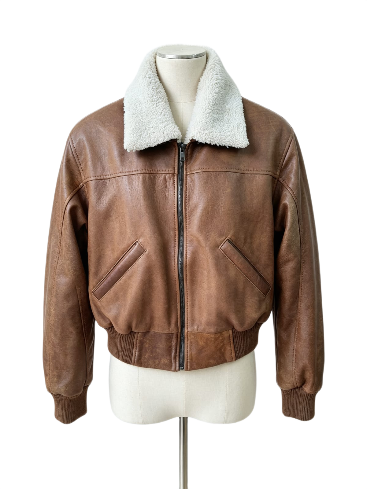 Chaqueta Milán de cuero genuino hecho a mano en Quito, Ecuador - vista 1