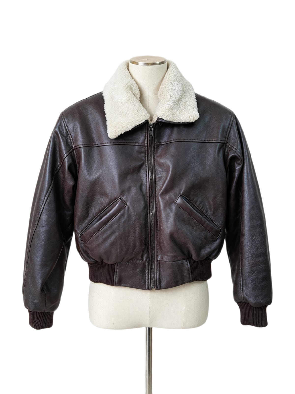 Chaqueta Milán de cuero genuino hecho a mano en Quito, Ecuador - vista 7